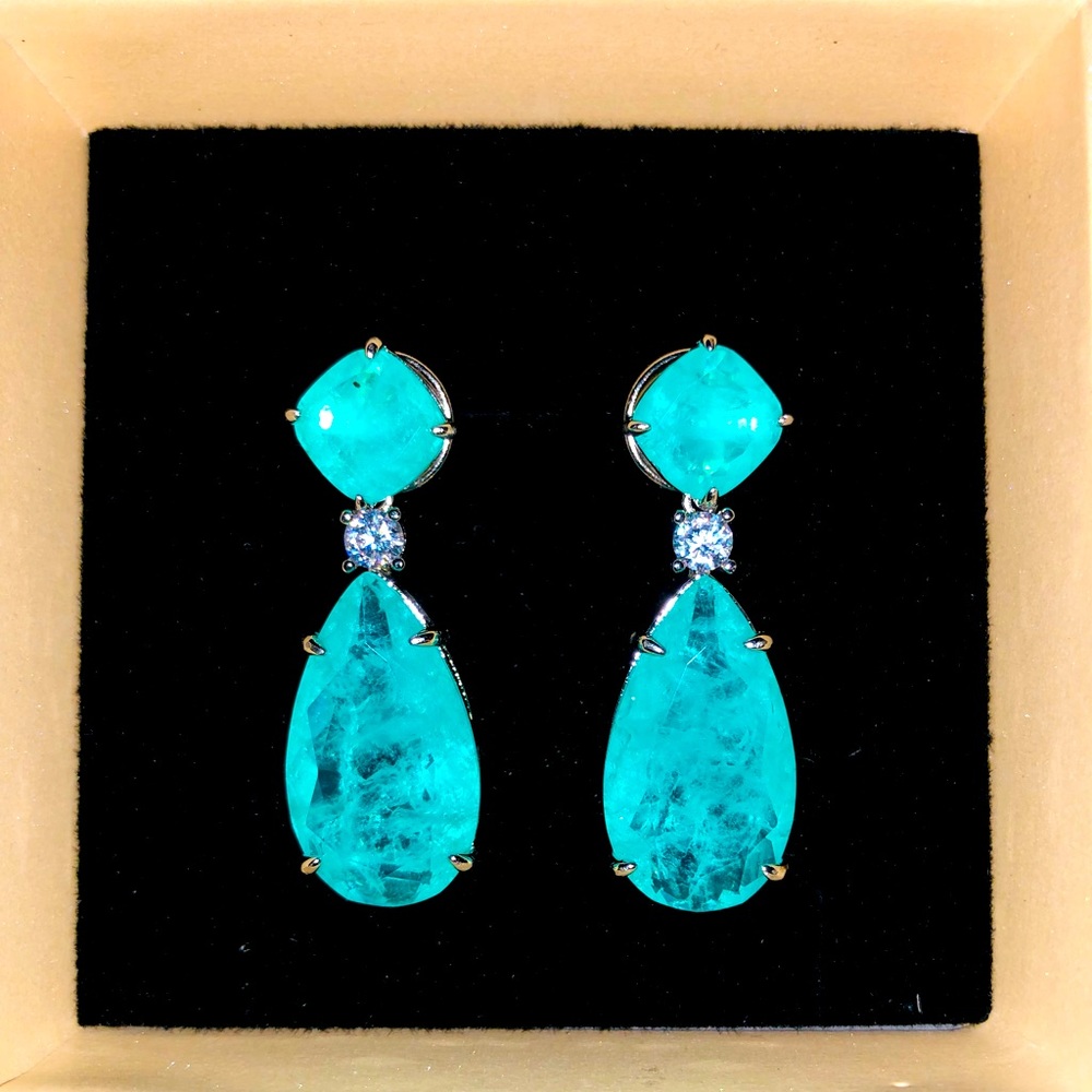 Simulated Emerald Earrings Inspired Angeli…